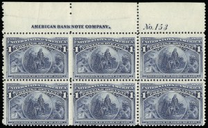 Sale 923, Lot 2445, 1893 Columbian Issue, 1c Columbian (230) Sale 923, Lot 2445, 1893 Columbian Issue