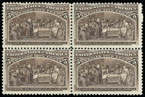Sale 923, Lot 2461, 1893 Columbian Issue, 5c Columbian (234) Sale 923, Lot 2461, 1893 Columbian Issue