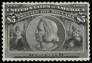 Sale 923, Lot 2512, 1893 Columbian Issue, $5.00 Columbian (245) Sale 923, Lot 2512, 1893 Columbian Issue