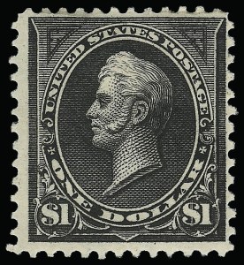 Sale 923, Lot 2556, 1894-98 Bureau Issues (Scott 264 thru 284), $1.00 Black, Ty. II (276A) Sale 923, Lot 2556, 1894-98 Bureau Issues (Scott 264 thru 284)