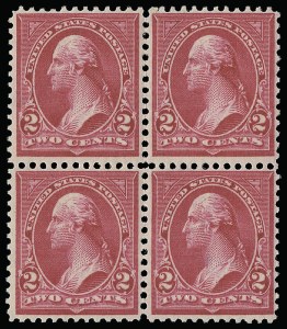 Sale 923, Lot 2574, 1894-98 Bureau Issues (Scott 264 thru 284), 2c Rose Carmine, Ty. IV (279Bc) Sale 923, Lot 2574, 1894-98 Bureau Issues (Scott 264 thru 284)