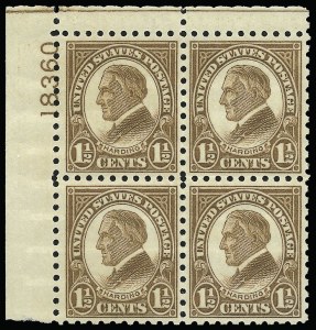 Sale 923, Lot 3018, 1922-29 and Later Issues (Scott 548 to 599A)