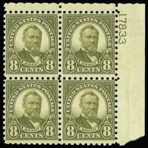 Sale 923, Lot 3023, 1922-29 and Later Issues (Scott 548 to 599A)
