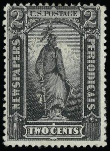 Sale 923, Lot 3291, Newspapers and Periodicals, 2c Intense Black, 1883 Special Printing (PR80) Sale 923, Lot 3291, Newspapers and Periodicals