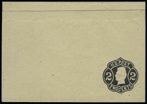Sale 923, Lot 3340, Postal Stationery, 2c Black on Buff, Die 24 (W51) Sale 923, Lot 3340, Postal Stationery