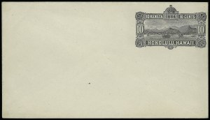 Sale 923, Lot 3464, Hawaii, 1884, 2c-10c Blue Insides (U6-U9) Sale 923, Lot 3464, Hawaii