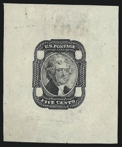 Sale 930, Lot 1074, Essays, Proofs and Specimens: 1861-68 Issues