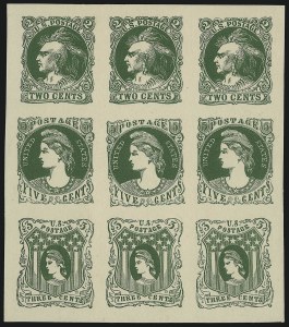 Sale 930, Lot 1090, Essays, Proofs and Specimens: 1861-68 Issues