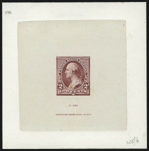Sale 930, Lot 1192, Essays, Proofs and Specimens: Bank Note Issues