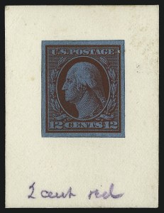 Sale 930, Lot 1235, Essays, Proofs and Specimens: Columbian and Later Issues