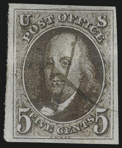 Sale 930, Lot 1287, 1847 Issue (Scott 1-2)