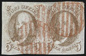 Sale 930, Lot 1323, 1847 Issue (Scott 1-2)
