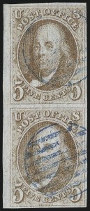 Sale 930, Lot 1326, 1847 Issue (Scott 1-2)