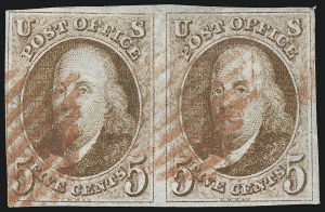 Sale 930, Lot 1328, 1847 Issue (Scott 1-2)