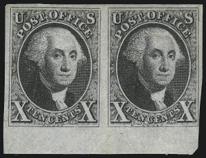 Sale 930, Lot 1337, 1847 Issue (Scott 1-2)