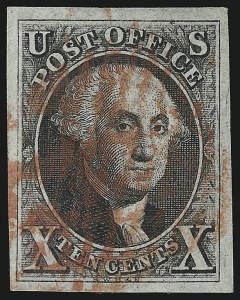 Sale 930, Lot 1345, 1847 Issue (Scott 1-2)