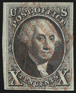 Sale 930, Lot 1352, 1847 Issue (Scott 1-2)