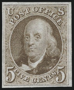 Sale 930, Lot 1362, 1875 Reproduction of 1847 Issue (Scott 3-4)