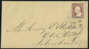 Sale 930, Lot 1414, 1851-56 Issue (Scott 5-17)