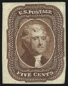 Sale 930, Lot 1416, 1851-56 Issue (Scott 5-17)