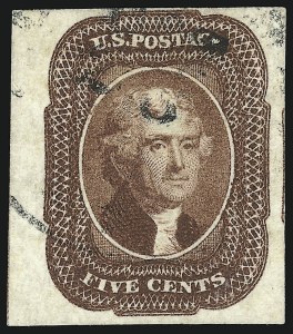 Sale 930, Lot 1422, 1851-56 Issue (Scott 5-17)