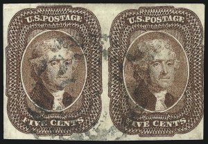 Sale 930, Lot 1425, 1851-56 Issue (Scott 5-17)
