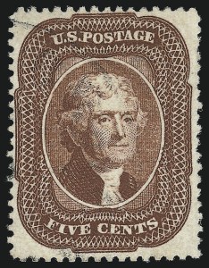 Sale 930, Lot 1539, 1857-60 Issue (Scott 18-39)
