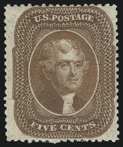 Sale 930, Lot 1559, 1857-60 Issue (Scott 18-39)