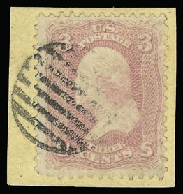 Sale 930, Lot 1667, 1861-66 Issue (Scott 56-78), 3c Pink (64) Sale 930, Lot 1667, 1861-66 Issue (Scott 56-78)