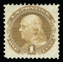 Sale 930, Lot 1863, 1869 Pictorial Issue (Scott 112-122), 1c Buff (112) Sale 930, Lot 1863, 1869 Pictorial Issue (Scott 112-122)
