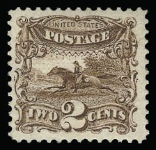 Sale 930, Lot 1869, 1869 Pictorial Issue (Scott 112-122), 2c Brown (113) Sale 930, Lot 1869, 1869 Pictorial Issue (Scott 112-122)