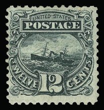 Sale 930, Lot 1973, 1875 Re-Issue of 1869 Pictorial Issue (Scott 123-133)