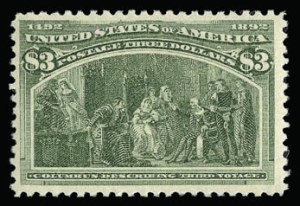 Sale 930, Lot 2196, 1893 Columbian Issue (Scott 230-245), $3.00 Columbian (243) Sale 930, Lot 2196, 1893 Columbian Issue (Scott 230-245)