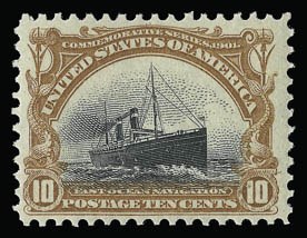 Sale 930, Lot 2336, 1901 Pan-American Issue (Scott 294-299), 10c Pan-American (299) Sale 930, Lot 2336, 1901 Pan-American Issue (Scott 294-299)