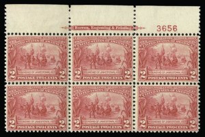 Sale 930, Lot 2381, 1907 Jamestown Issue (Scott 328-330)