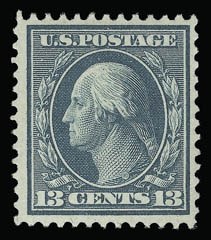 Sale 930, Lot 2422, 1909 Bluish Paper Issue (Scott 357-366)