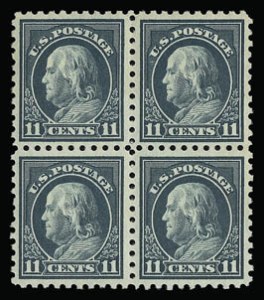Sale 930, Lot 2518, 1913-15 Washington-Franklin Issues (Scott 424-461), 11c Dark Green (434) Sale 930, Lot 2518, 1913-15 Washington-Franklin Issues (Scott 424-461)