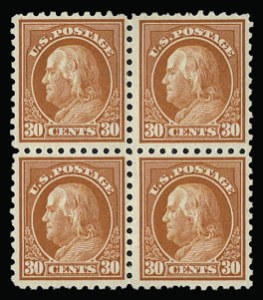 Sale 930, Lot 2521, 1913-15 Washington-Franklin Issues (Scott 424-461)