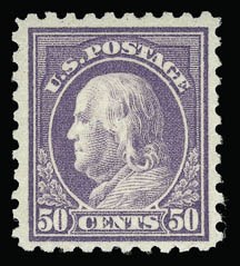 Sale 930, Lot 2575, 1916-17 Issues (Scott 462-480), 50c Light Violet (477) Sale 930, Lot 2575, 1916-17 Issues (Scott 462-480)