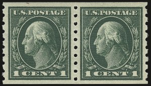 Sale 932, Lot 100, 1912 Coil Issue (Scott 410 to 413)
