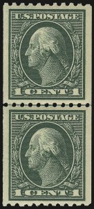 Sale 932, Lot 134, 1914 Coil Issue (Scott 441 to 447)