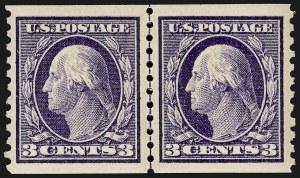 Sale 932, Lot 147, 1914 Coil Issue (Scott 441 to 447)