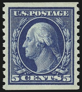 Sale 932, Lot 155, 1914 Coil Issue (Scott 441 to 447)
