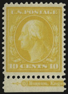 Sale 932, Lot 46, 1909 Bluish Paper (Scott 357 to 366)