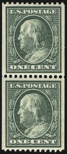 Sale 932, Lot 58, 1910-11 Coil Issue (Scott 385 to 389)