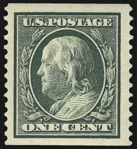 Sale 932, Lot 65, 1910-11 Coil Issue (Scott 385 to 389)