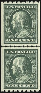 Sale Number 932, Lot Number 70, 1910-13 Coil Issue (Scott 390 to 396) Sale Number 932, Lot Number 70, 1910-13 Coil Issue (Scott 390 to 396)