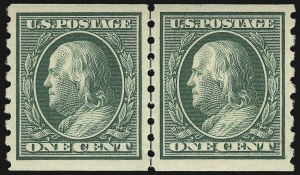Sale 932, Lot 76, 1910-13 Coil Issue (Scott 390 to 396)