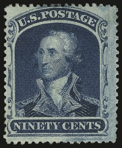 Sale 938, Lot 1091, 1857-60 Issue, 90c Blue (39) Sale 938, Lot 1091, 1857-60 Issue