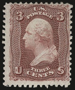 Sale 938, Lot 1118, 1861-66 Issue, 3c Lake (66) Sale 938, Lot 1118, 1861-66 Issue